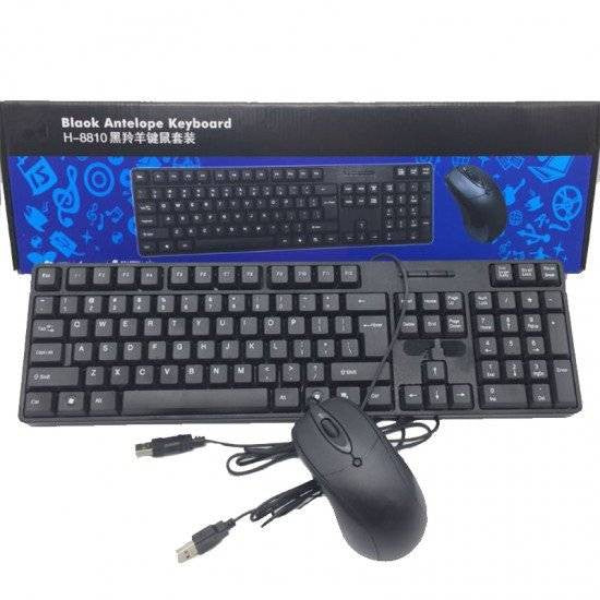 HP H-8810 Wired Keyboard and Mouse 2 in1 (black)