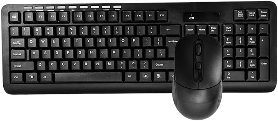 HK6800 Wireless Keyboard And Mouse Combo, 2.4Ghz Portable, Adjustable DPI Mouse