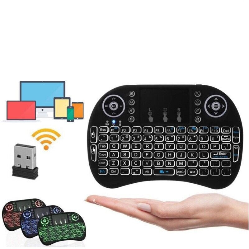 mini i8 2.4GHZ mini Wireless Keyboard Touchpad for Smart TV Android Box PC With Backlight