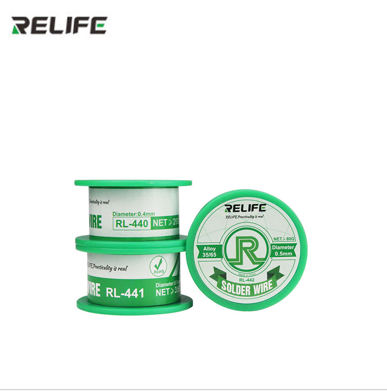 RELIFE RL-441 RL-442 Soldering Wire 0.3MM 0.4MM 0.5MM 0.6MM
