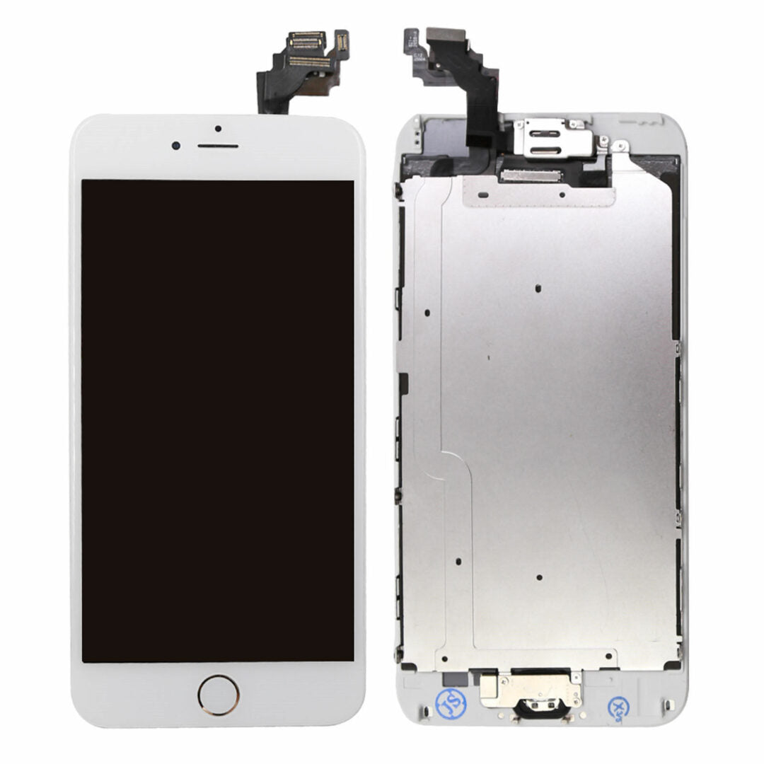 LCD Assembly for Apple iPhone 6 WHITE (Front Camera/Proximity Sensor/Ear Speaker) (Grade: Plus)