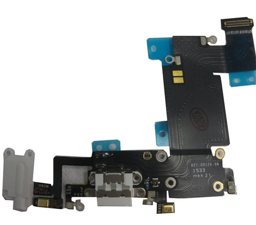 Charging Port Flex Cable for Apple iPhone 6S Plus black (Grade: Plus)